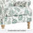 Chloris Extra Wide Wingback Accent Chair, Linen Upholstered Armchair with Nailhead Rivet Trim, Solid Turned Wood Legs, Farmhouse Reading Chair for Living Room Bedroom-800648063