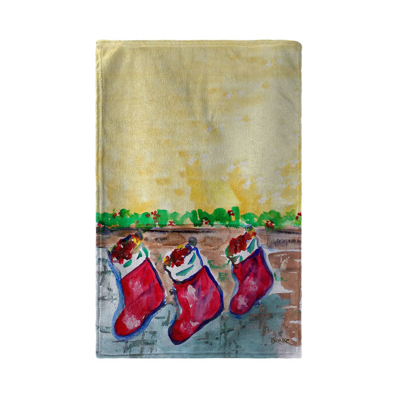 Serviette de cuisine noël bourse