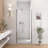 32" W X 72" H Semi-Frameless Circular Pivot Shower Door With 1/4" (6Mm) Thick Tempered Glass-125317009