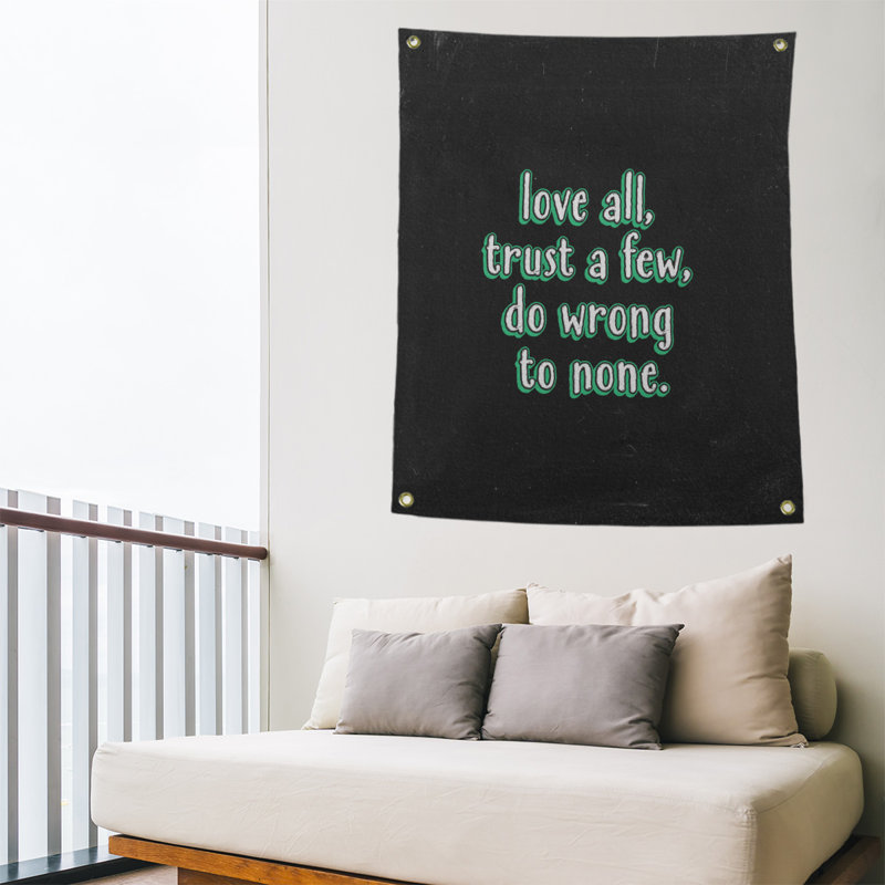 Polyester Tapestry, 59' H x 50" W, Green