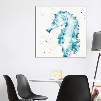 Deep Sea XI Teal 1 Piece Wrapped Canvas Painting
