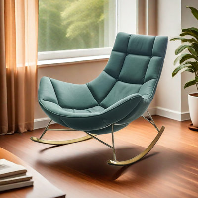 Chaise berçante en tissu Light Luxury Technology