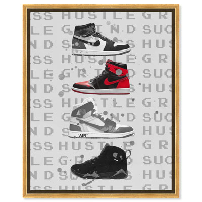 «Notoriart Hype Sneakers», art mural encadré 1 pièce