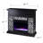 Marsallo Color Changing Fireplace  Black
