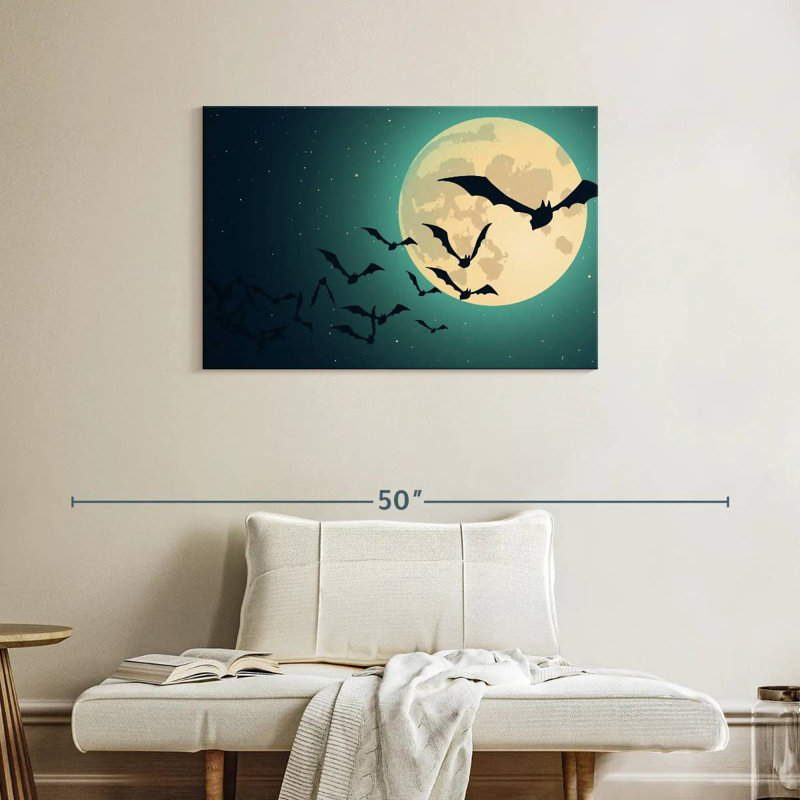 Les chauves-souris de la nuit, H 24 po x l 36 po