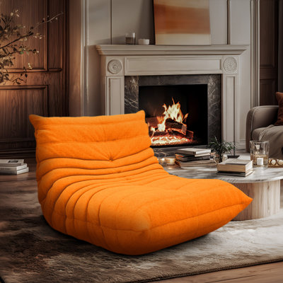 Armless Bean Bag Chair, Memory Foam Couch & Lounger, Fireside Sofa, Bean Bag Floor Chair by NFusion