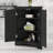 Triangle Corner Cabinet Featuring Adjustable Shelves And Stylish Doors-1284627084