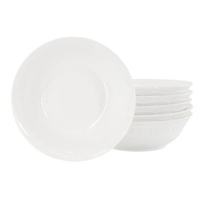 Ensemble de 6 bols en céramique fine blanc Gibson Elite Compostela