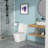 Ceramic One Piece Toilet,Flush With Soft Clsoing Seat