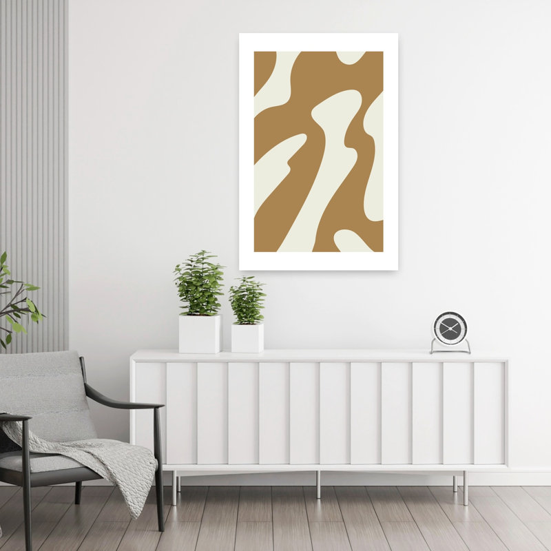 Sandtideno02 Abstract Contemporary Wall Art Print, 91.44cm H x 60.96cm W
