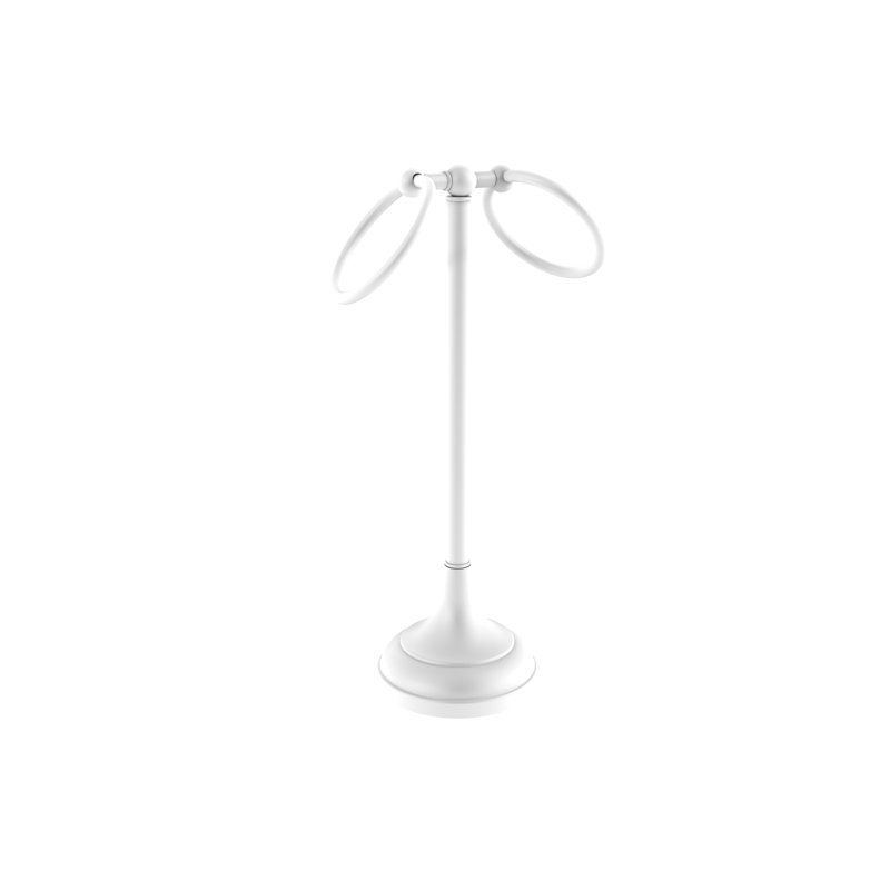 Porte-serviettes de comptoir Marnell, Blanc mat