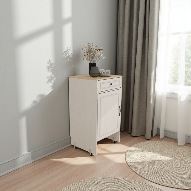Robot aspirateur avec roulettes, support de rangement pour robot avec portes et tiroirs, table d'appoint pour salon, bureau personnel, cuisine