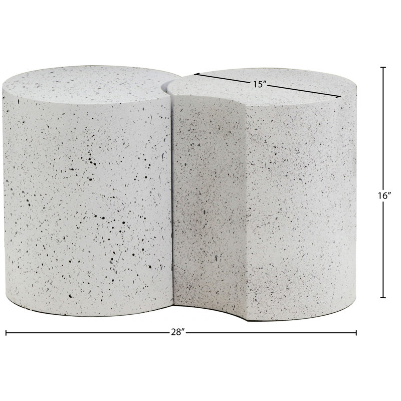 Table de bout Ismah, Blanc