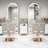 Arched LED Metal Floor Mirror-1381860482