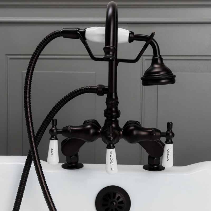 Deck Tub Spout with Diverter, Oil Rubbed Bronze
