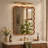 Wavy Solid Wood Frame Decorative Mirror-1096027329-1096027330