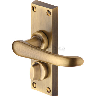 Heritage Brass Heritage Door Handle for Privacy Set Windsor Short Design