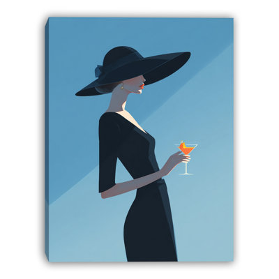 «Midnight Martini», art mural sur toile tendue