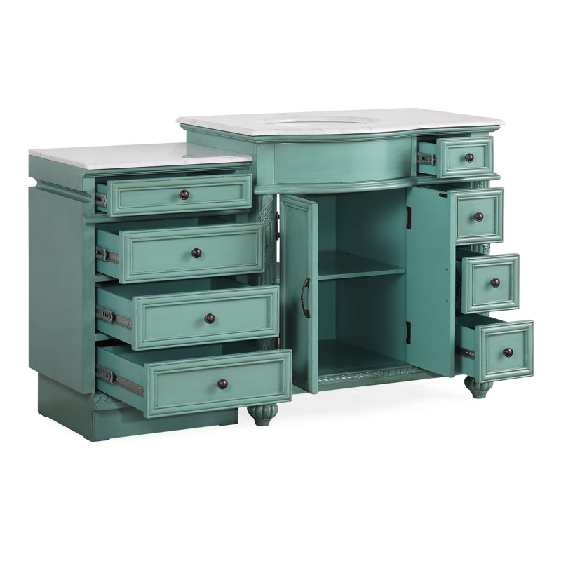 Ensemble de meuble-lavabo simple 56 po Okane Esita, Vert