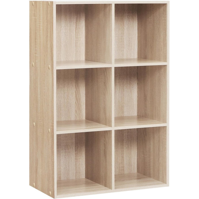 Hassi Engineered Wood Cube Bookcase, Oak