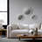 Set Of 3 12/14/18" Halcyon Abstract Mirrors, White