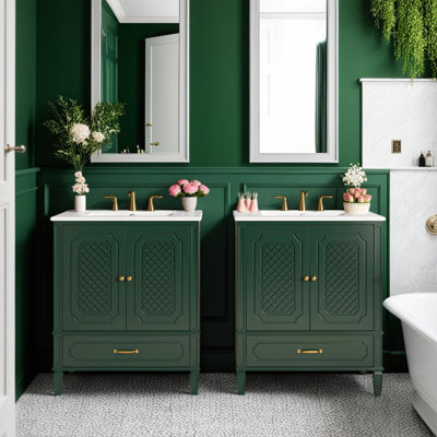 Ensemble de meuble-lavabo double 60 po