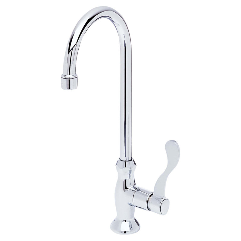 Distributeur d'eau froide à col de cygne à contrôle unique Heritage, Acier inoxydable