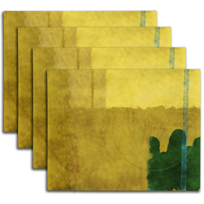 Polyester Abstract Rectangle Placemat