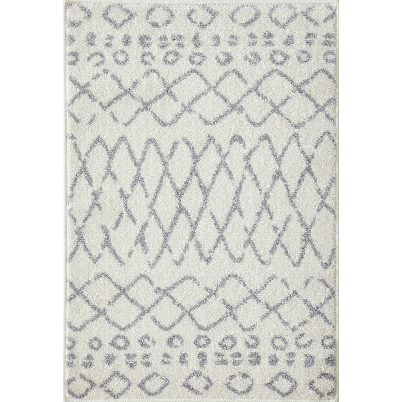 Christine Barzenski Cream Area Rug, Rectangle 2' x 3'