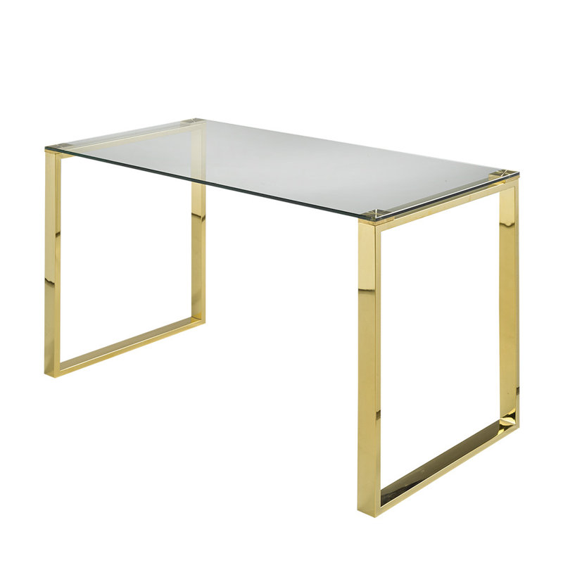Bureau en verre Chantrelle, Or
