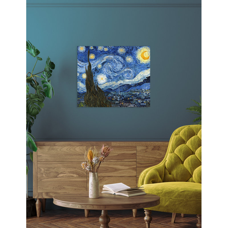 The Starry Night by Vincent Van Gogh, Wrapped Canvas, 20" H x 24" W