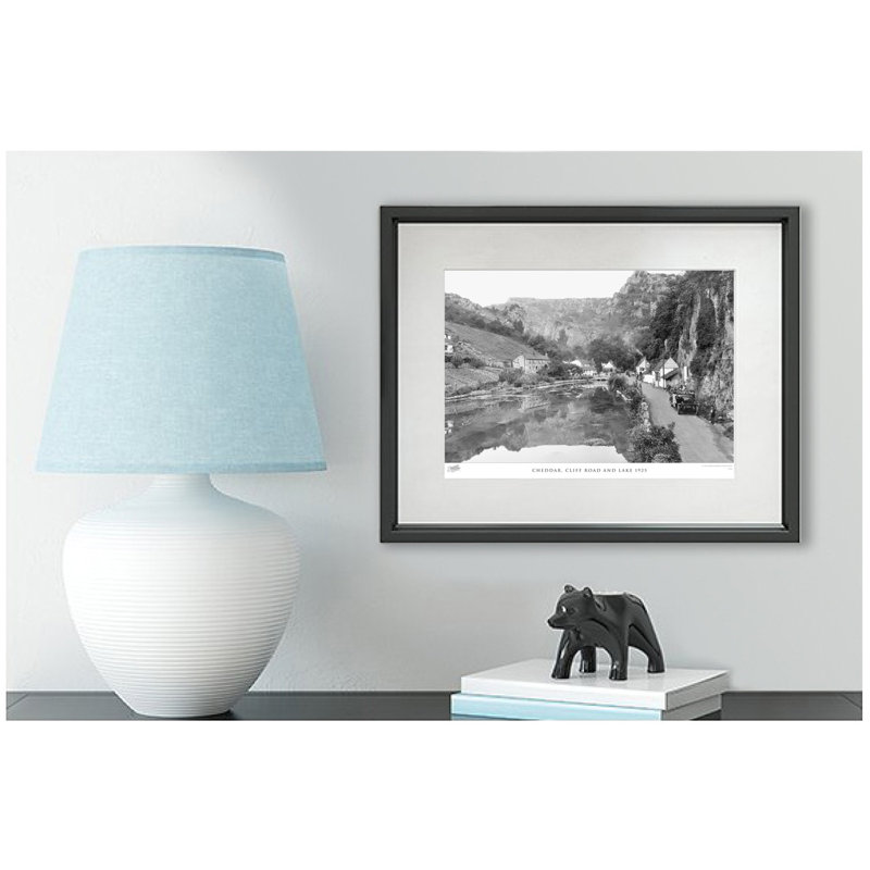 Cheddar, Cliff Road And Lake 1925 - Single Picture Frame Print, 60cm H x 80cm W x 2.3cm D