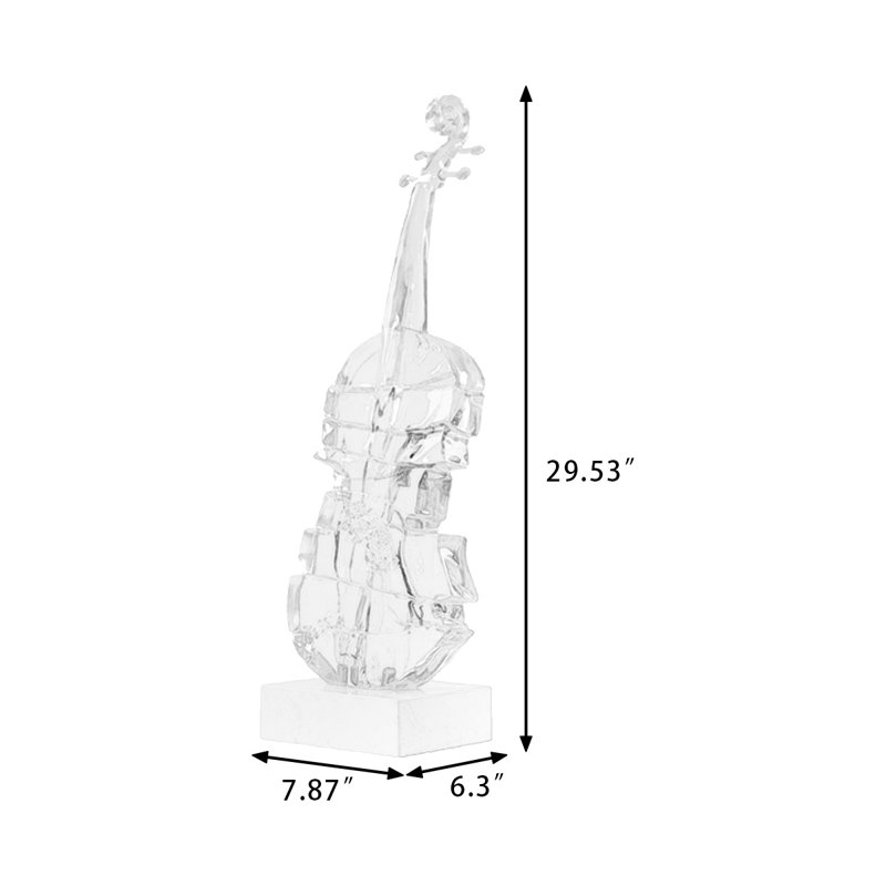 Modern resin Finial Decorative Object, 29.53'' H x 7.87'' W x 6.3'' D