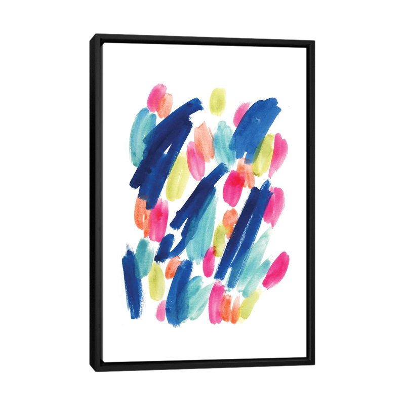 «Tropical Crush», reproduction sur toile, H 60 po x l 40po x P 1,5 po, Toile avec cadre noir, Pas de tapis