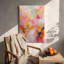 Impression sur toile moderne à motif floral abstrait et feuille d'or - Urban Loft-56824834