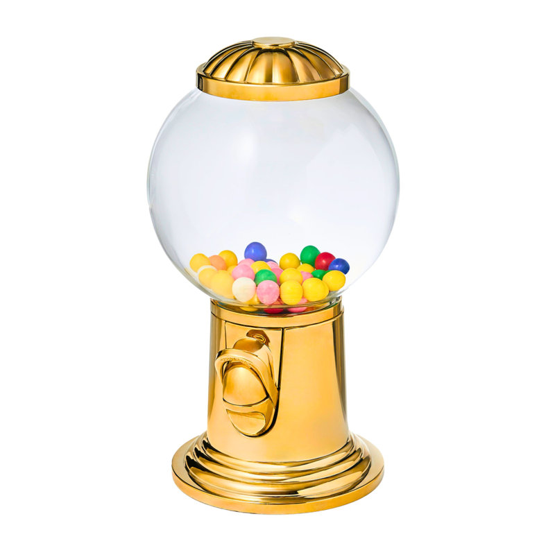 Abby Gumball Candy Dispenser, Gold