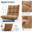 Chaise de plancher pliante avec support de dossier, 14 positions réglables-599635636