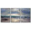 «Aqua Blue Morning», peinture sur toile 3 pièces-890807305-890807306