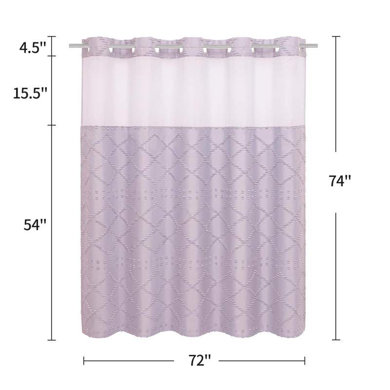 Rideau de douche Boho, Lavande