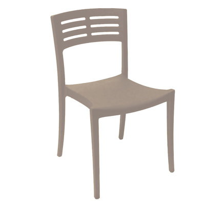 Chaise de salle à manger d'extérieur empilable