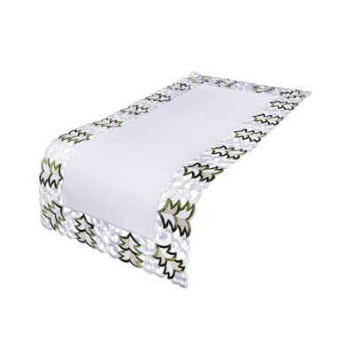 Salley Embroidered Cutwork Holiday Runner