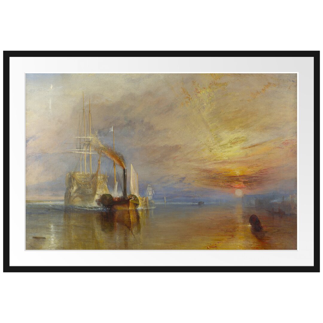 Gerahmter Kunstdruck The Fighting Temeraire von William Turner