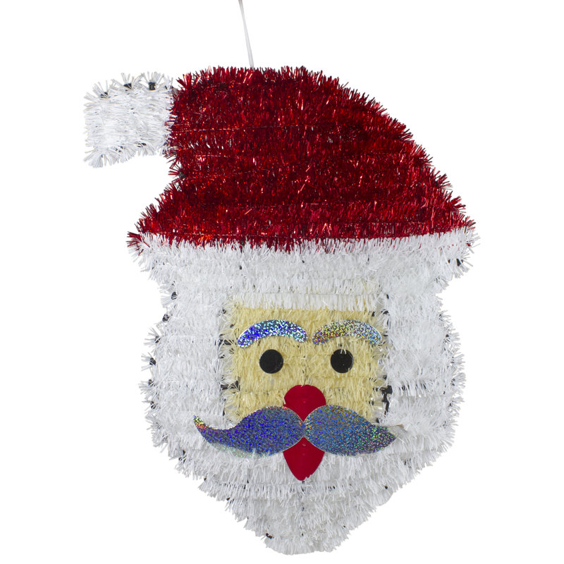 Décoration de Noël 19 po Tinsel Santa Claus