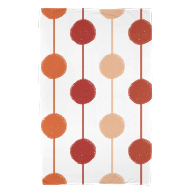 Serviette de plage en microfibre Cersei, Orange