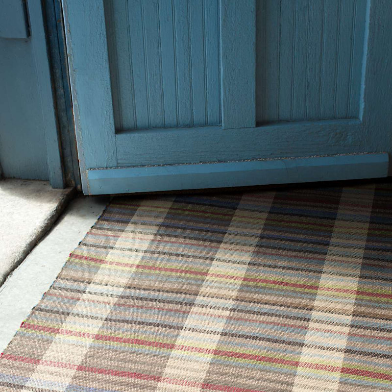 Swedish Rag Handwoven Indoor/Outdoor Rug, Rectangle 4' x 6'