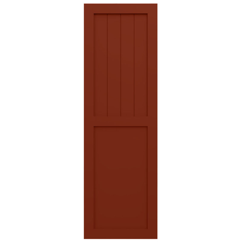 Volets combinés EnduraCore, 12"W, 58"H, Rouge piment