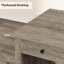 Bureau de direction Farmhouse avec station de charge et ports USB - Bureau d'écriture en bois 53,5 "-315230917