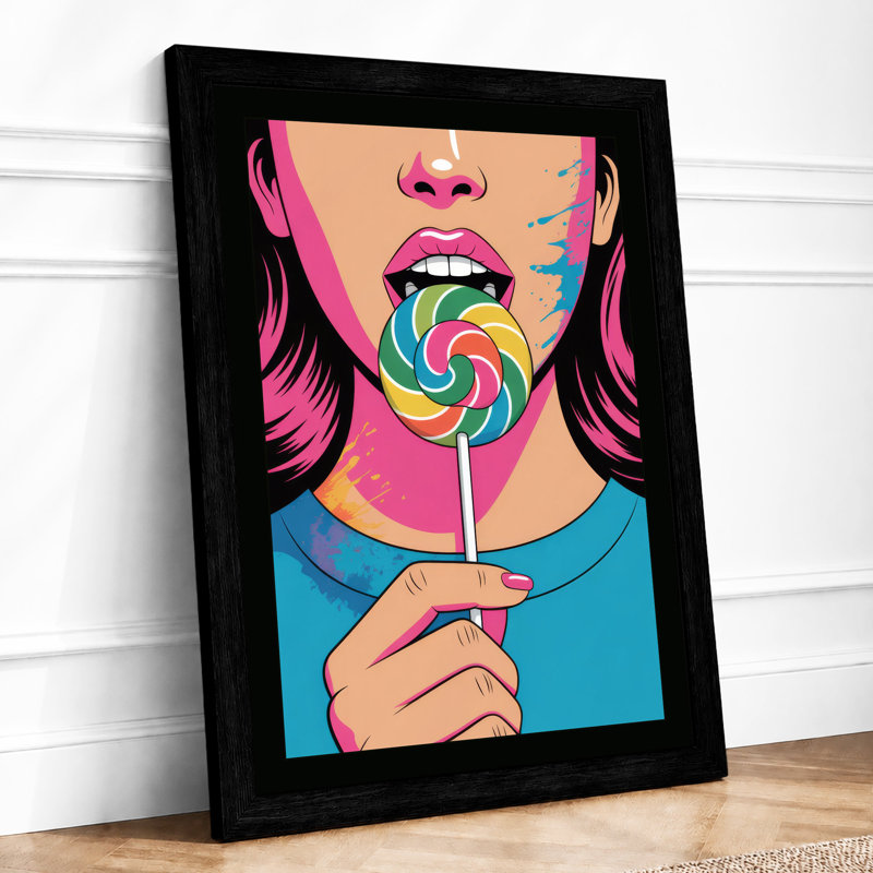 Candy Pop Pop Art - Print, Black, A4 - 29.7 x 21.0 cm