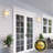 White Dusk to Dawn Outdoor Sconces Wall Lighting Lantern-946843474