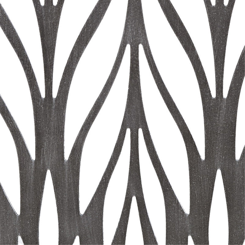 2 décorations murales en bois taillé gris - finition récupérée l 12 po x H 36 po Design botanique complexe 4 crochets pour la chambre à coucher